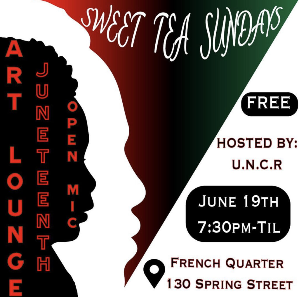 #4Sweet Tea Sunday Art Lounge Juneteenth